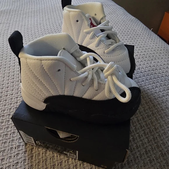 Toddler Jordan 12 Retro TD Taxi Flip Sneakers